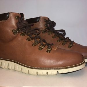 Cole Haan ZeroGrand Hiking Water Resistant Boots Men’s Size 9 Brown Leather